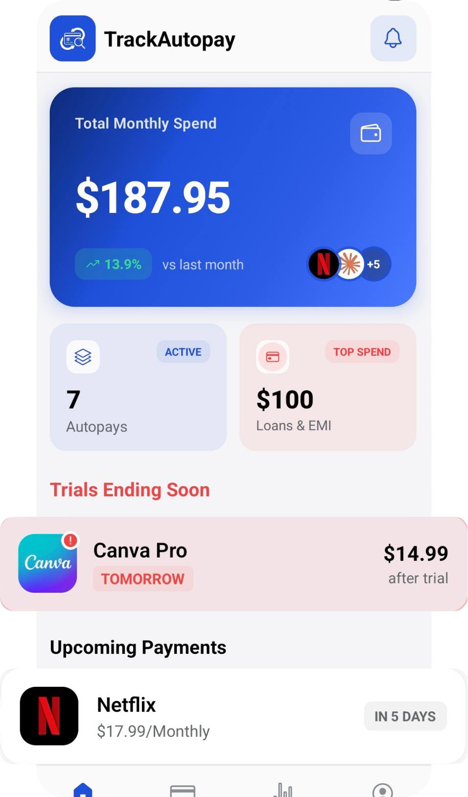TrackAutopay Dashboard